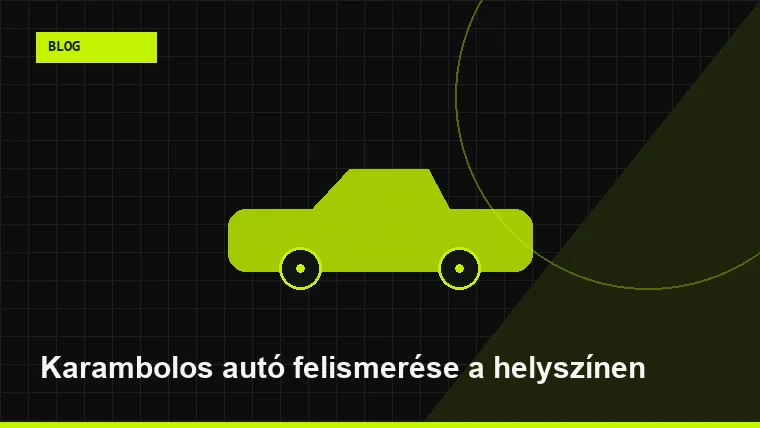 Karambolos autó felismerése a helyszínen