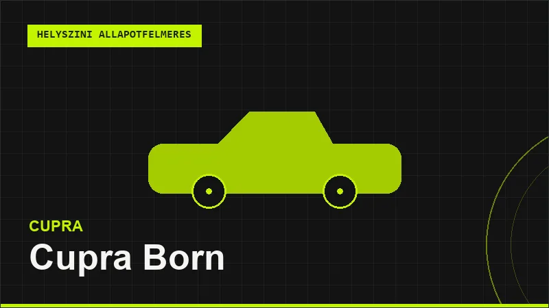 Cupra Born helyszíni autó állapotfelmérés vásárlás előtt