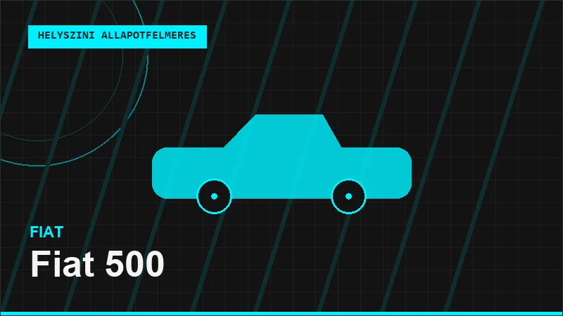 Fiat 500 helyszíni autó állapotfelmérés vásárlás előtt