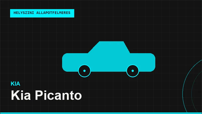 Kia Picanto helyszíni autó állapotfelmérés vásárlás előtt