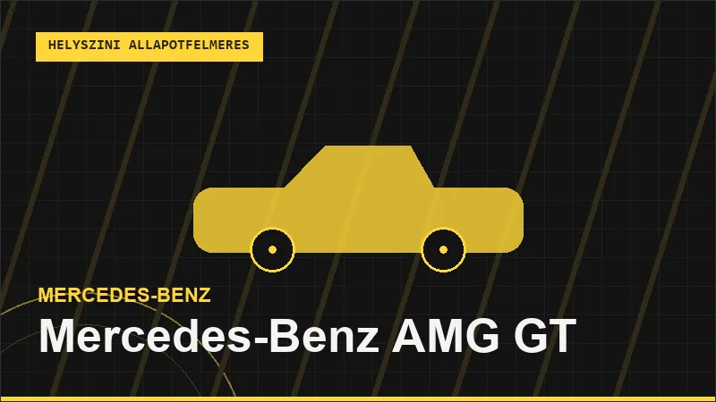 Mercedes-Benz AMG GT helyszíni autó állapotfelmérés vásárlás előtt