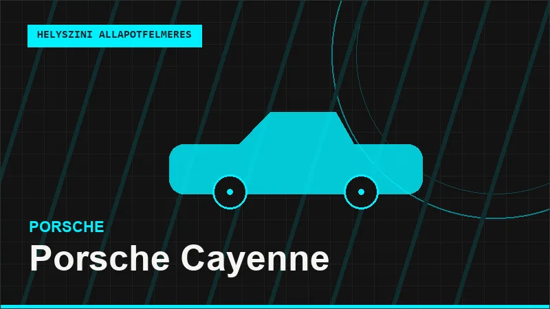 Porsche Cayenne helyszíni autó állapotfelmérés vásárlás előtt