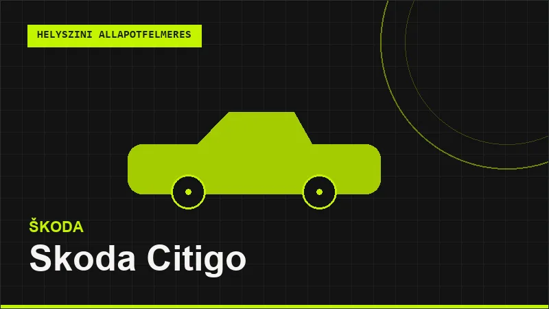 Skoda Citigo helyszíni autó állapotfelmérés vásárlás előtt
