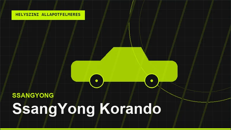 SsangYong Korando helyszíni autó állapotfelmérés vásárlás előtt