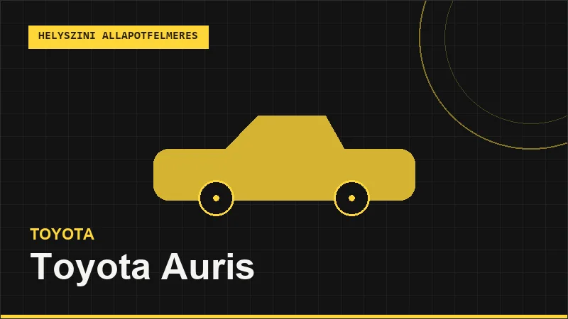 Toyota Auris helyszíni autó állapotfelmérés vásárlás előtt